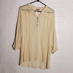 WOMEN'S LRG SIMPLY IRRESISTIBLE SEMI SHEER BLOUSE
